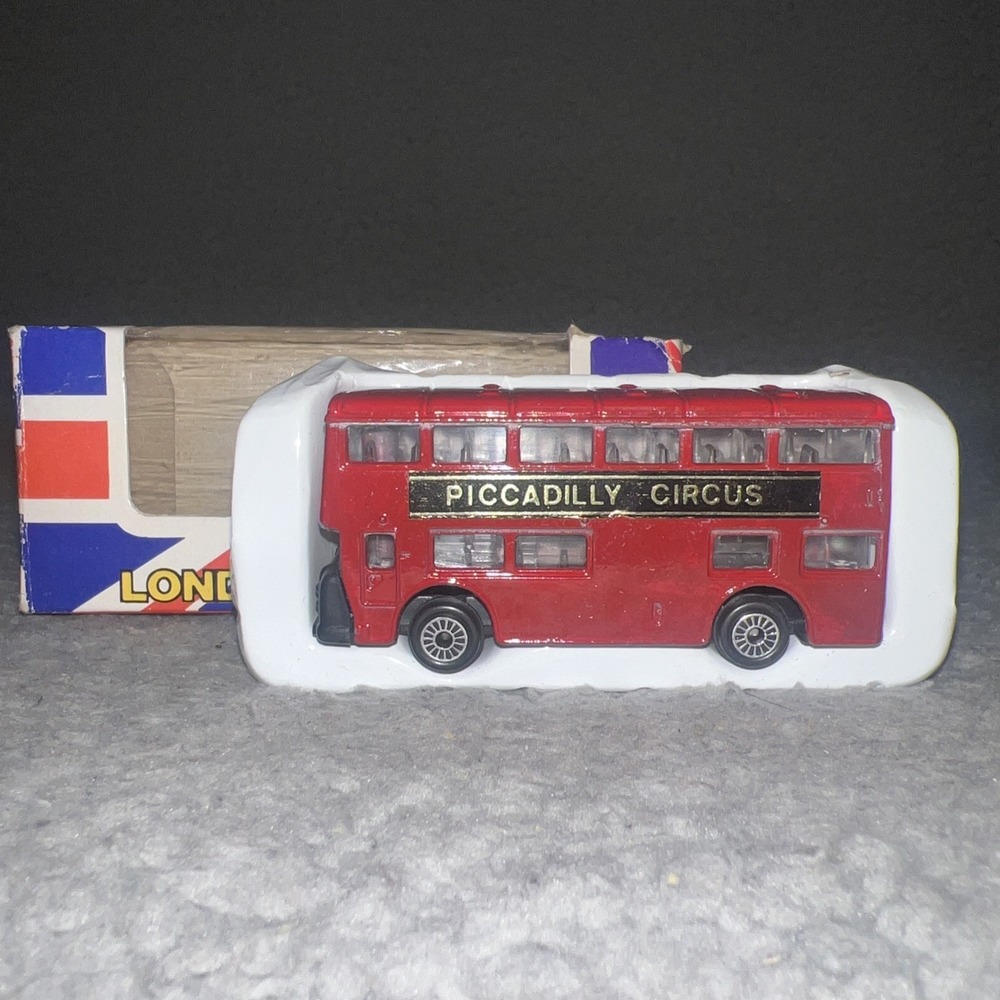 NOS‎ London Metal Double Decker Bus Piccadilly Circus Lambert Souvenirs England